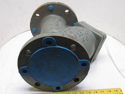 Mueller 4-752 478101 Y Stainer 4" ANSI Cast Iron Valve 1-1/2" NPT Blow-Off Port