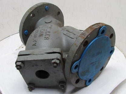 Mueller 4-752 478101 Y Stainer 4" ANSI Cast Iron Valve 1-1/2" NPT Blow-Off Port