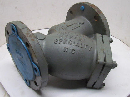 Mueller 4-752 478101 Y Stainer 4" ANSI Cast Iron Valve 1-1/2" NPT Blow-Off Port