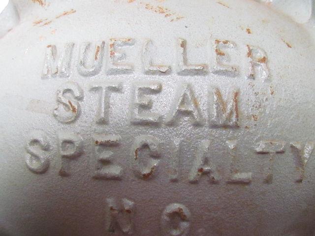Mueller 4-752 478101 Y Stainer 4" ANSI Cast Iron Valve 1-1/2" NPT Blow-Off Port