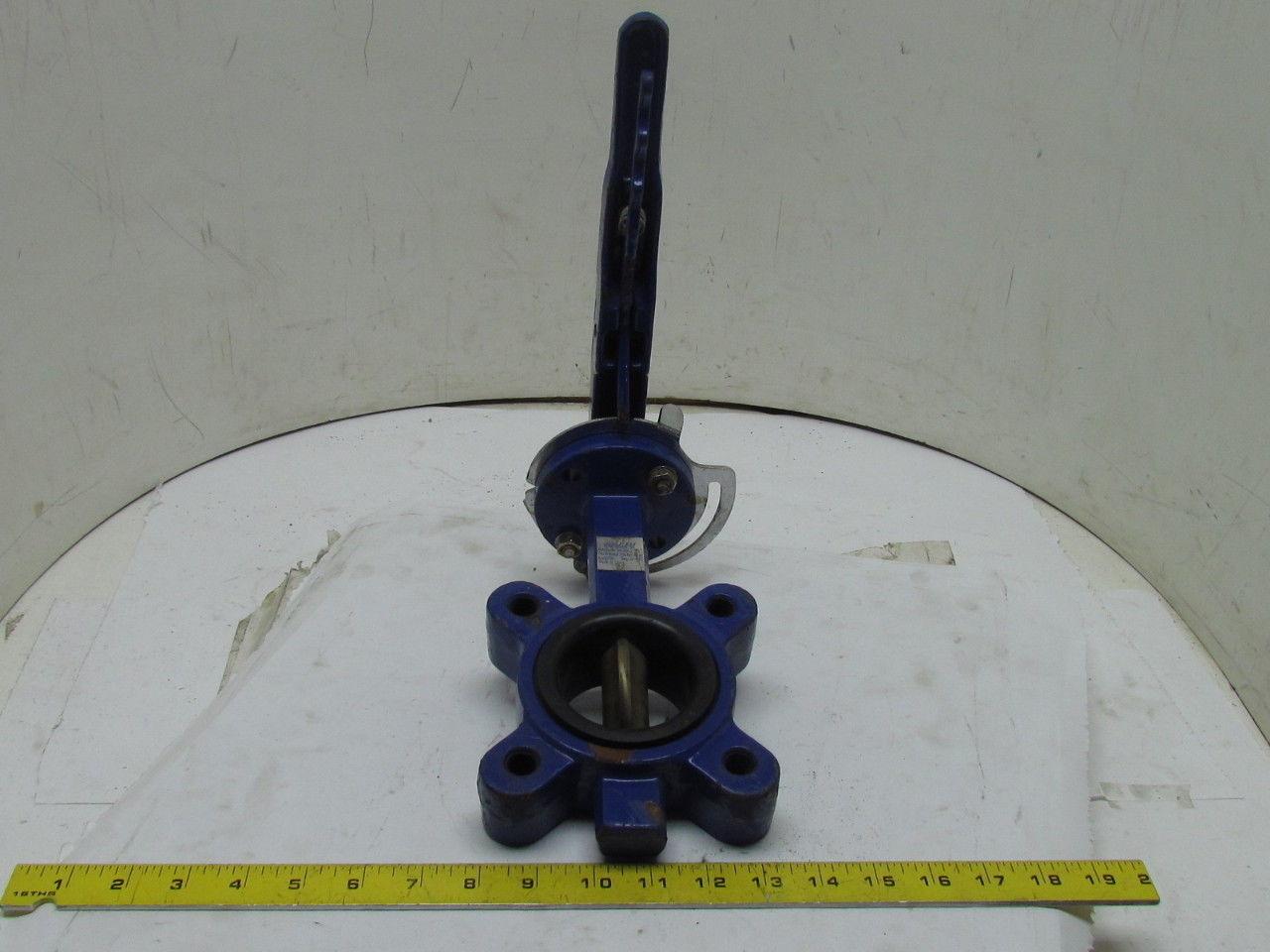 Flow Design Watts BF Ser Buttefly Valve 2.5"Ductile Iron Disc Ai-Bronze 200PSI