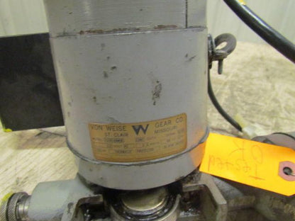 Von Weise V00658AM08 25577 Gear Motor w/Pump 115VAC 1Ph 1/20 HP 30 RPM Output
