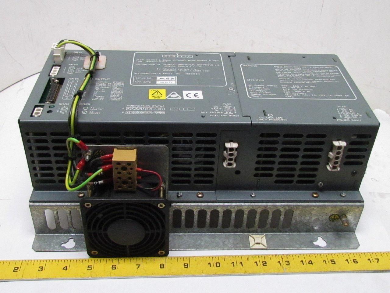 Cegelec ALSTOM N20054 ALSA GD4000 SIGMA Switched Mode Power Supply GDS1000-4001