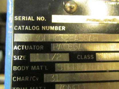 KOSO G130HHC32EA5GAH 1-1/2" Flanged Globe Valve Air Operated Actuator/Positioner