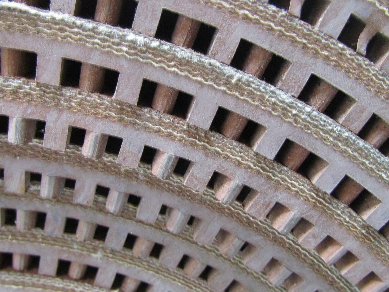 5-Ply Nipple Top Red PVC Rubber Material Handling Conveyor Belt 14"W x 25' Long