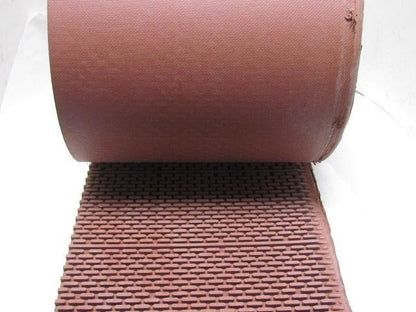 5-Ply Nipple Top Red PVC Rubber Material Handling Conveyor Belt 14"W x 25' Long