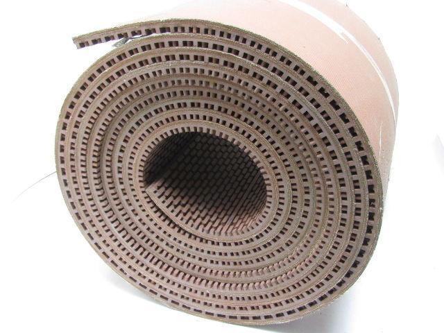 5-Ply Nipple Top Red PVC Rubber Material Handling Conveyor Belt 14"W x 25' Long