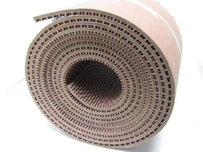 5-Ply Nipple Top Red PVC Rubber Material Handling Conveyor Belt 14"W x 25' Long