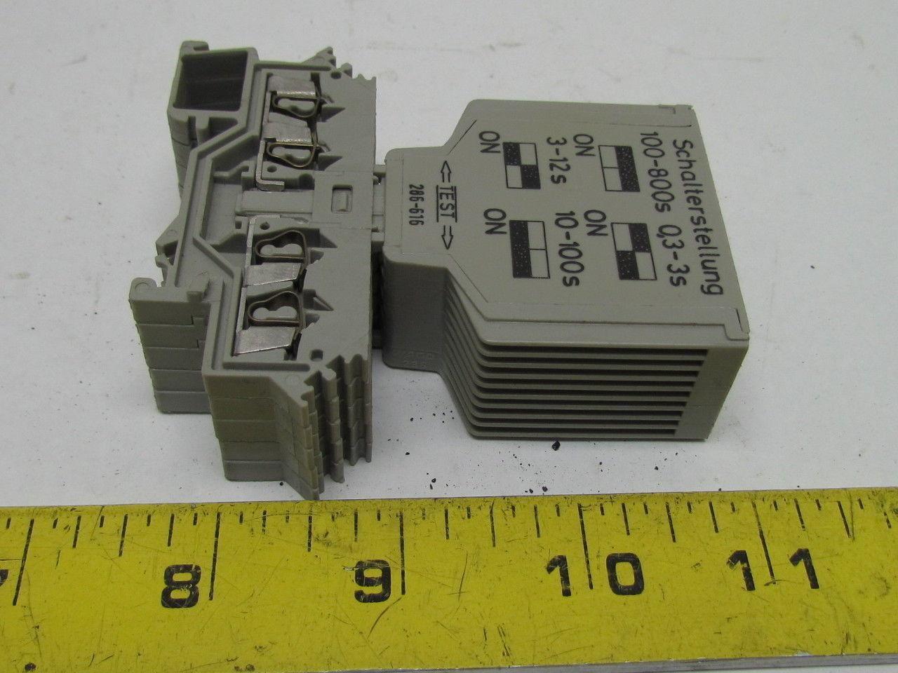 Schalterstellung 286-616 More Range Time Relay Module 4 Time & Voltage Ranges