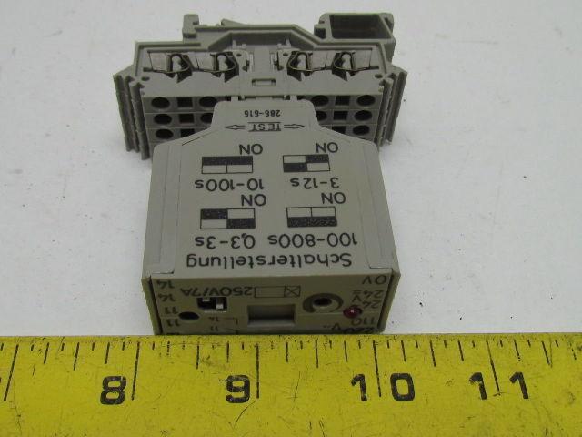 Schalterstellung 286-616 More Range Time Relay Module 4 Time & Voltage Ranges