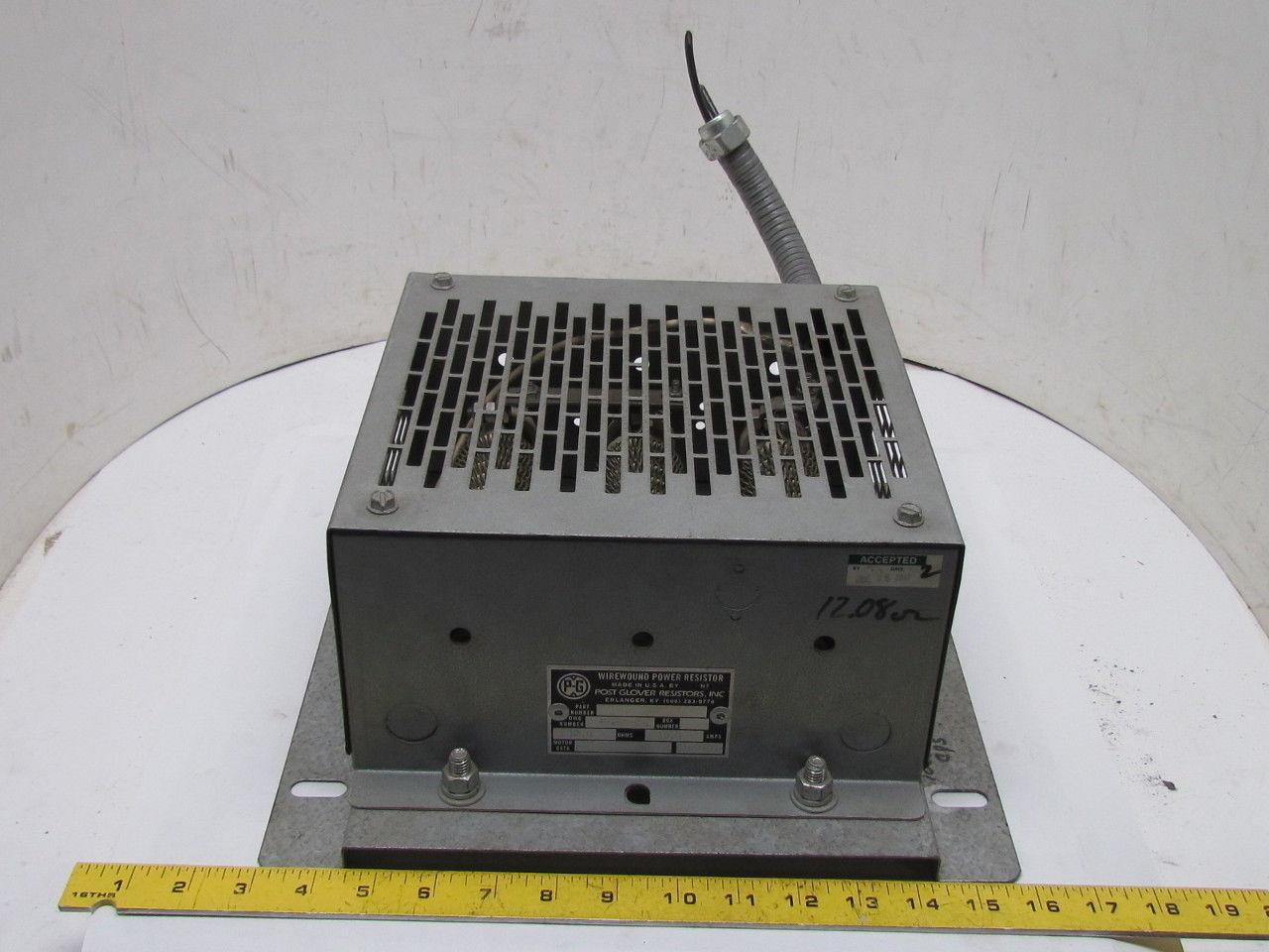 Post Glover DWG No 49966-C Wirewound Power Resistor 12.0 OHMS 10Amps S/N 0107R00