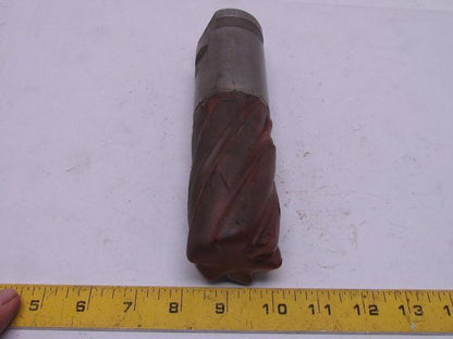Brown & Sharpe 2" RH 6 Flute HSS 4" Cut End Mill 2" Combination Shank Sharpened