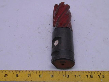 2" Right Hand 6 Flute HSS 3" Cut End Mill w/A 2" Combination Shank Sharpened