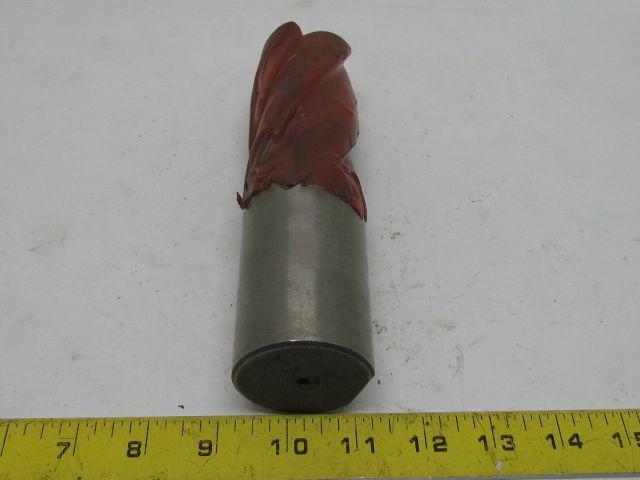 2" Right Hand 4 Flute HSS 4" Cut End Mill w/2" Straight Shank Sharpened