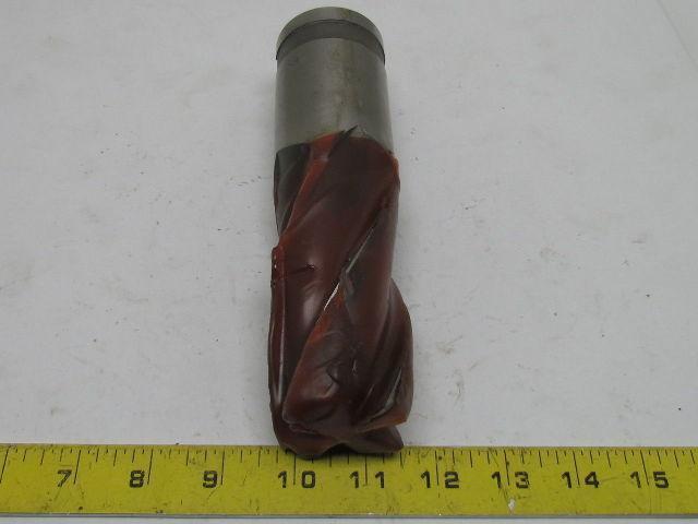 2" Right Hand 4 Flute HSS 4" Cut End Mill W/A 2" Combination Shank Sharpened