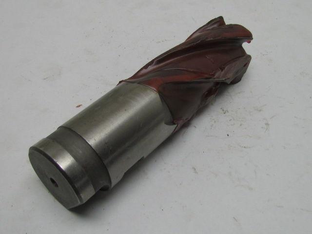 2" Right Hand 4 Flute HSS 4" Cut End Mill W/A 2" Combination Shank Sharpened