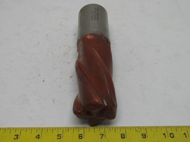 T301G1-43L 2" Right Hand 4 Flute HSS 4" Cut End Mill 2" Straight Shank Sharpened