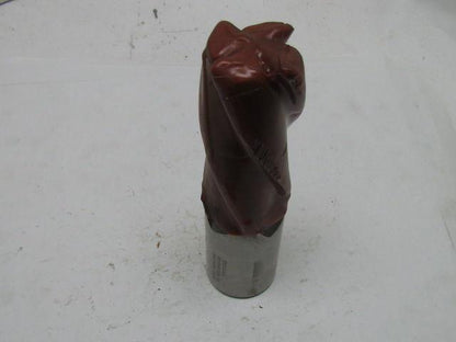 T301G1-43L 2" Right Hand 4 Flute HSS 4" Cut End Mill 2" Straight Shank Sharpened