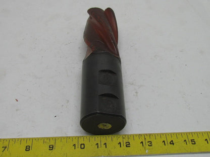 Putnam M3-2 2" Left Hand 4 Flute HSS 3-3/4" Cut End Mill 2" Straight Shank