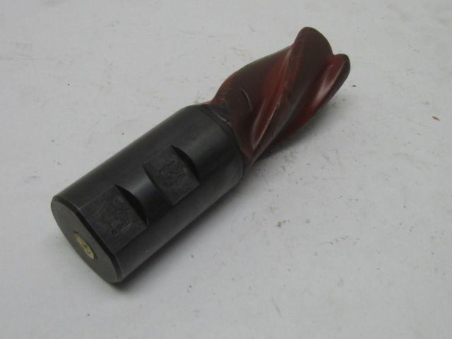 Putnam M3-2 2" Left Hand 4 Flute HSS 3-3/4" Cut End Mill 2" Straight Shank