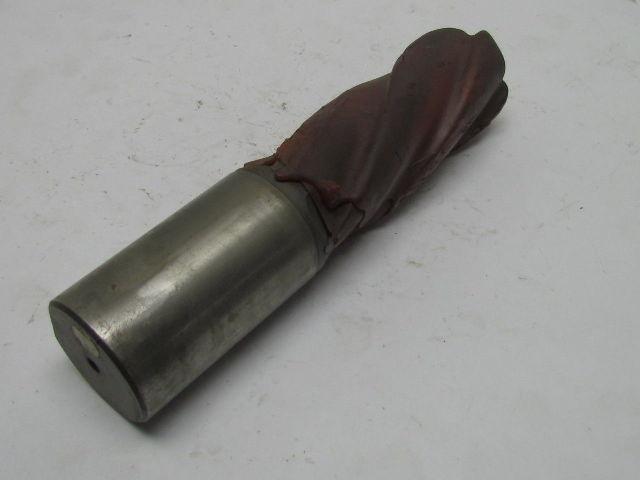 Putnam M-3 2" Left Hand 4 Flute HSS 5" Cut End Mill 2" Straight Sharpened