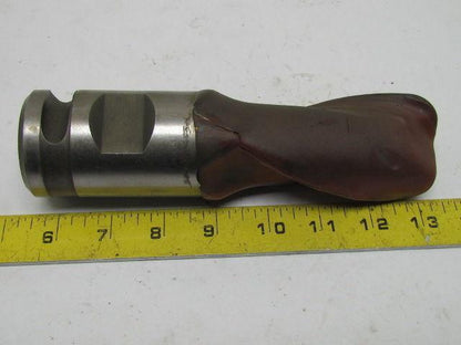 Brubaker 2"Right Hand 2 Flute HSS 4" Cut End Mill 2" Combination Shank Sharpened