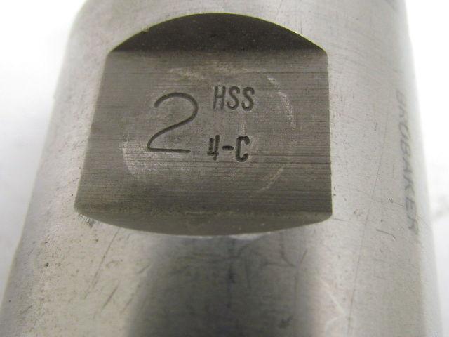 Brubaker 2"Right Hand 2 Flute HSS 4" Cut End Mill 2" Combination Shank Sharpened