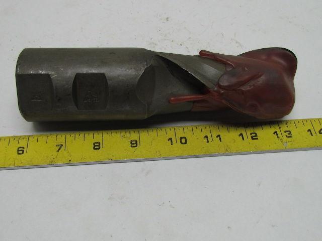 Putnam M-3 2" Right Hand 2 Flute HSS 4" Cut End Mill 2" Straight Shank Sharpened