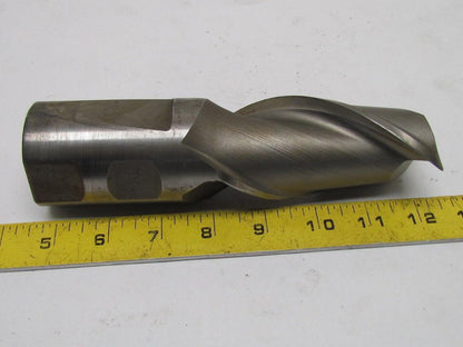 2" Right Hand 2 Flute HSS 4" Cut End Mill 2" Combination Shank