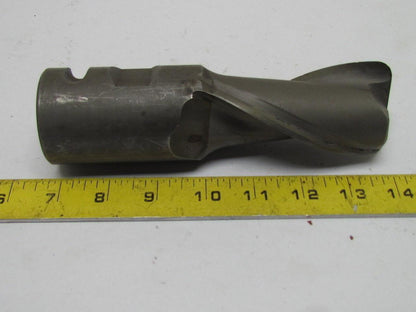Union Tool MS+G 9-19-55 2"Right Hand 2 Flute 4"Cut End Mill 2" Combination Shank
