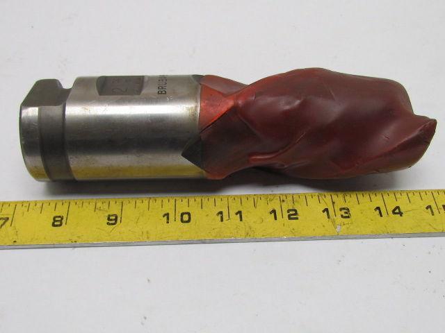 Brubaker 2"Right Hand 2 Flute HSS 4" Cut End Mill 2" Combination Shank Sharpened