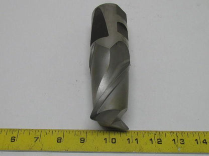 Regal 2" Right Hand 2 Flute HSS 3" Cut End Mill 2" Shank Radiused End 6-3/4" OAL