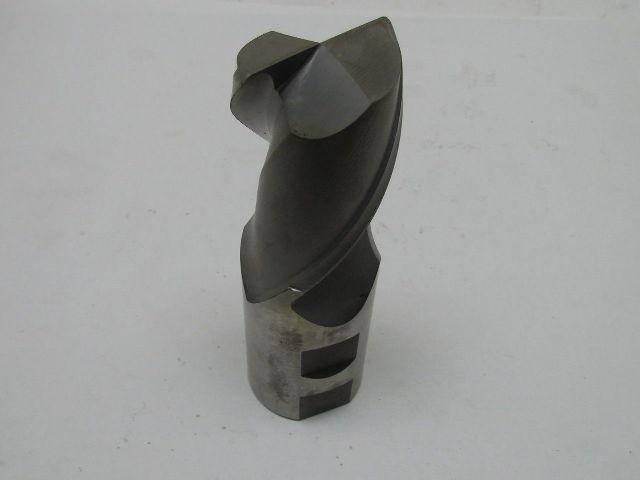Regal 2" Right Hand 2 Flute HSS 3" Cut End Mill 2" Shank Radiused End 6-3/4" OAL