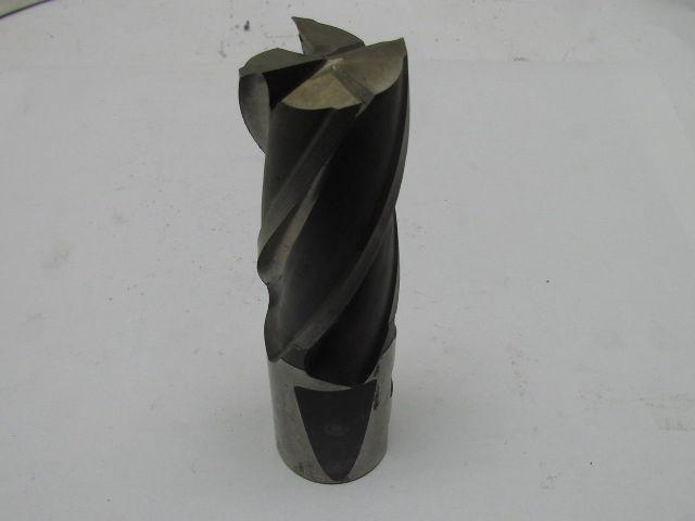International T301G138 2"Right Hand 4 Flute HSS 4"Cut End Mill 2"Shank 7-1/2"OAL