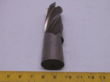 International T301G138 2"Right Hand 4 Flute HSS 4"Cut End Mill 2"Shank 7-1/2"OAL