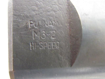 Putnam M3-2 2" Left Hand 4 Fute HSS 4" Cut End Mill 2" Straight Shank 7-3/4" OAL