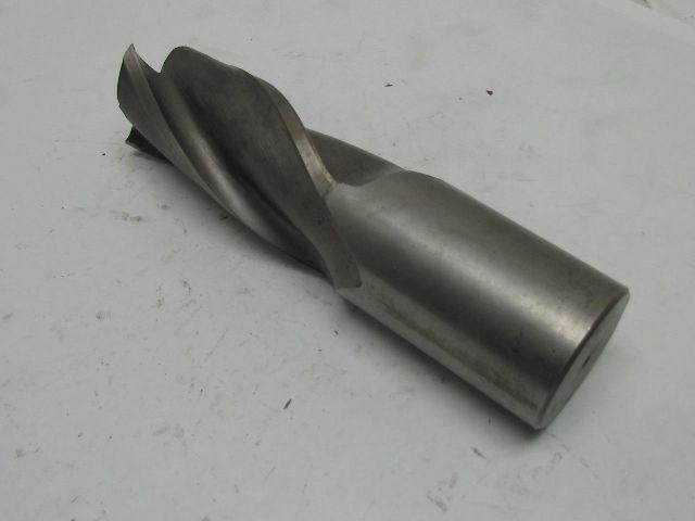 Weldon 2" Right Hand 4 Flute HSS 4" Cut End Mill 2" Straight Shank 7-5/8" OAL
