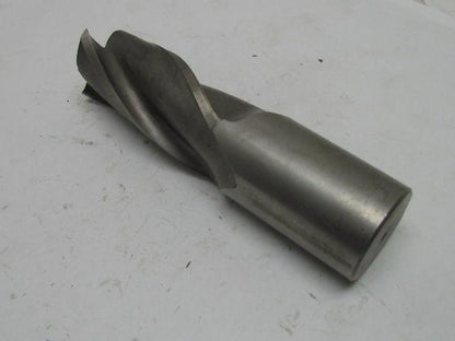 Weldon 2" Right Hand 4 Flute HSS 4" Cut End Mill 2" Straight Shank 7-5/8" OAL