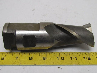 8-E 2" Right Hand 2 Flute HSS 3" Cut End mill 2" combination shank