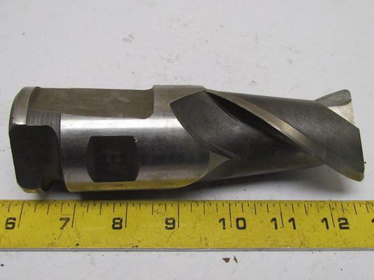 8-E 2" Right Hand 2 Flute HSS 3" Cut End mill 2" combination shank
