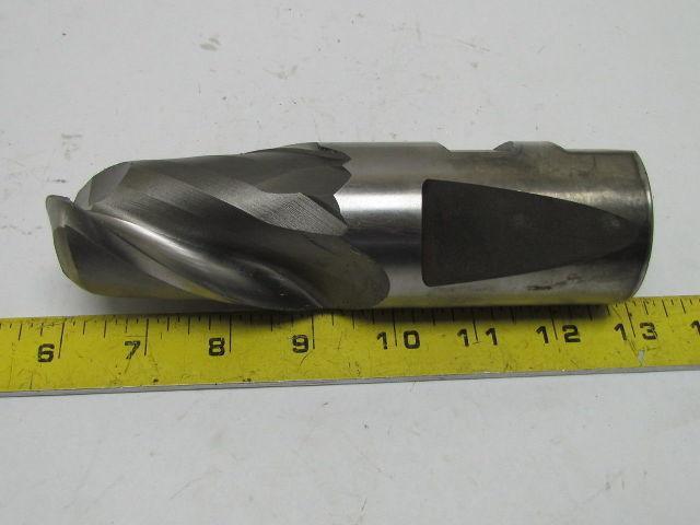 SPIE 2-91 2" Right Hand 2 Flute HSS 3"Cut End Mill 2" Shank Radiused 6-3/4" Long