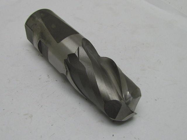 SPIE 2-91 2" Right Hand 2 Flute HSS 3"Cut End Mill 2" Shank Radiused 6-3/4" Long