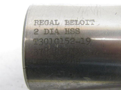 Regal Beloit 2"Right Hand 2 Flute HSS 3"Cut End Mill 2" Straight Shank Sharpened
