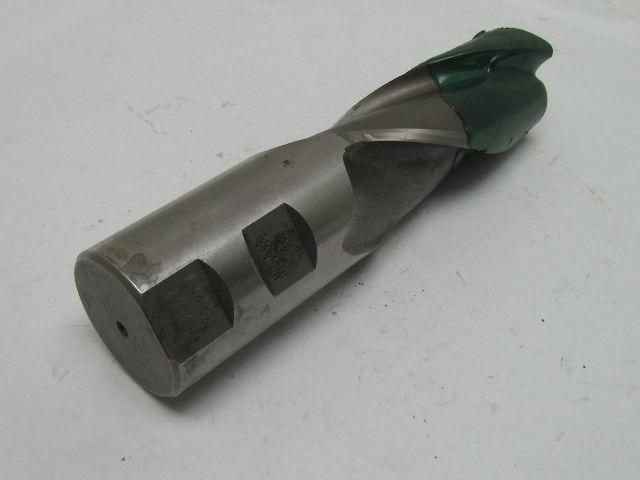 2" Right Hand 3 Flute HSS 4" Cut End Mill 2" Straight Shank Sharpened 8-1/4" OAL