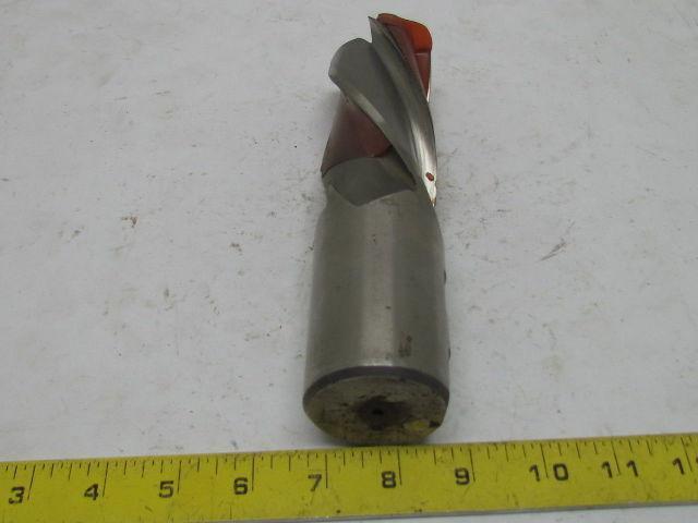 2" Left Hand 4 Flute HSS 4" Cut End Mill 2" Straight Shank Sharpened 7-3/4" OAL