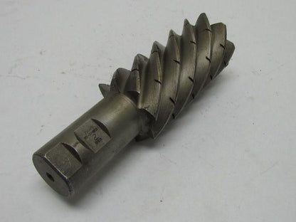 TRW 2" Left Hand 8 Flute HSS 4" Cut End Mill 1-1/4" Straight Shank 6-1/2" OAL