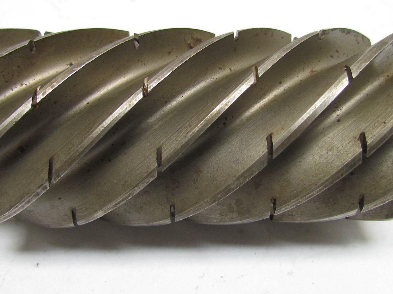 TRW 2" Left Hand 8 Flute HSS 4" Cut End Mill 1-1/4" Straight Shank 6-1/2" OAL