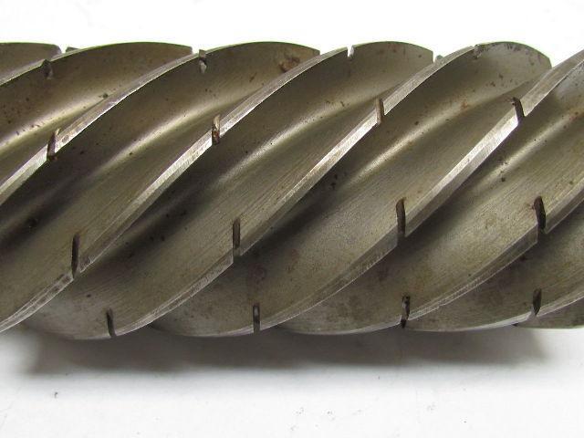 TRW 2" Left Hand 8 Flute HSS 4" Cut End Mill 1-1/4" Straight Shank 6-1/2" OAL