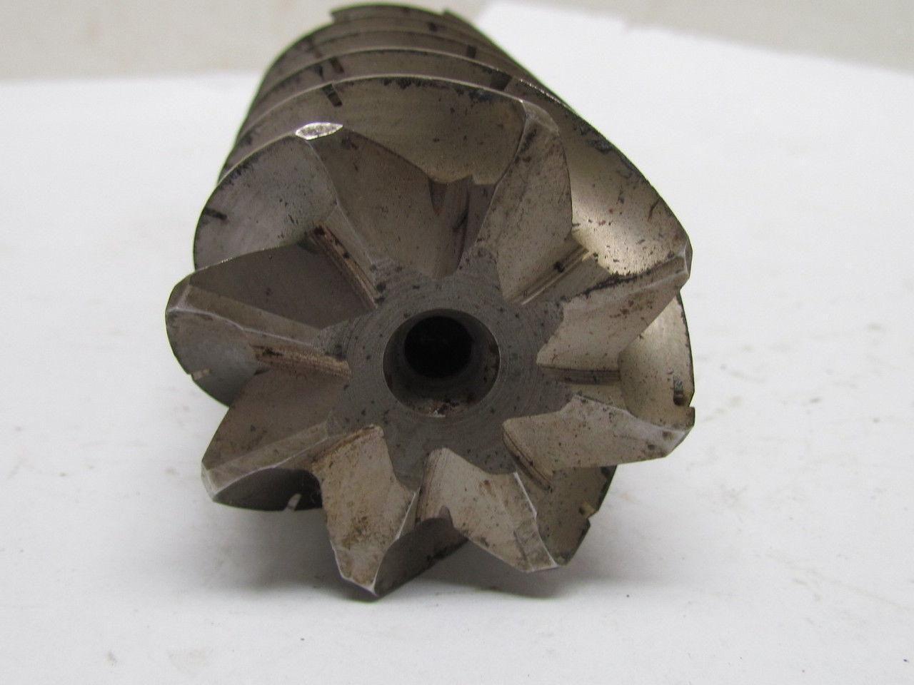 TRW 2" Left Hand 8 Flute HSS 4" Cut End Mill 1-1/4" Straight Shank 6-1/2" OAL