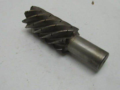 TRW 2" Left Hand 8 Flute HSS 4" Cut End Mill 1-1/4" Straight Shank 6-1/2" OAL